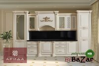 Кухня "Венеция" прямая Крем/золото Кухня "Венеция" прямая Крем/золото